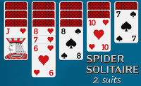 Spider Solitaire 2 Suits